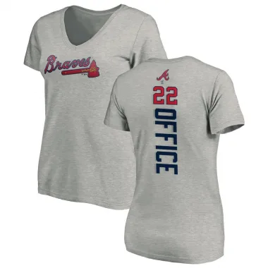 Eddie Rosario Atlanta Braves Men's Backer T-Shirt - Ash