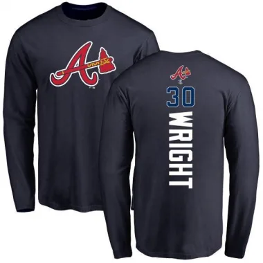 Jim Bouton Atlanta Braves Men's Backer T-Shirt - Ash